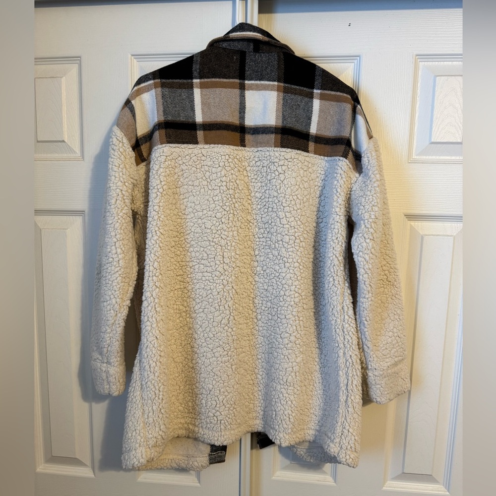 Maurices Plaid Sherpa Flannel - Picture 2 of 4